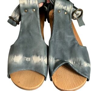 Anthropologie Rosa Mosa Butter Soft Clog Sandal Made in Vienna 38 *flawed*